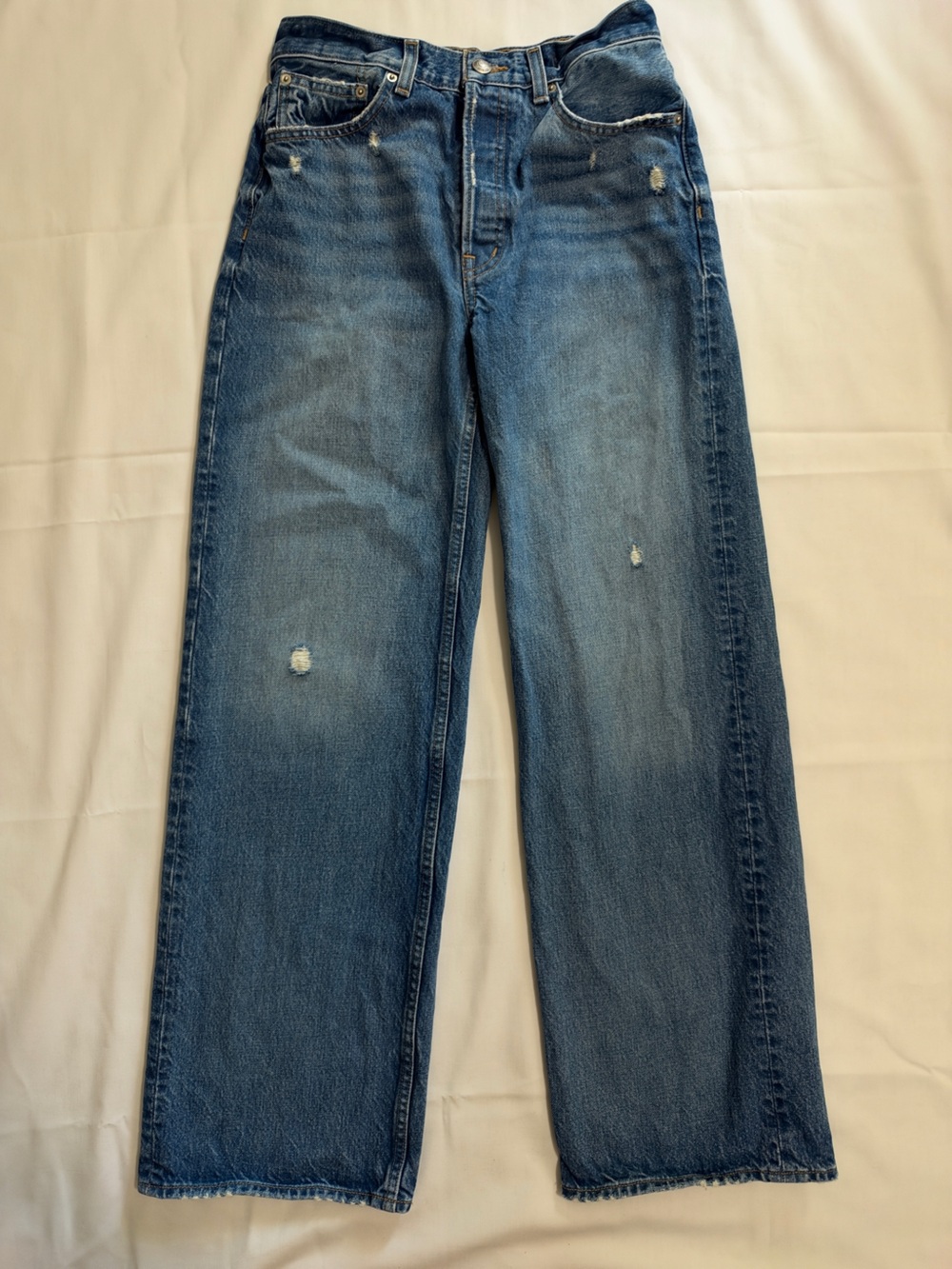 Madewell Low Slung Baggy Jeans Robertson Wash size 23 EUC - Picture 6 of 13